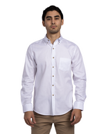 Camisas Para Hombre Manga Larga Essential B51101 Blanco