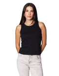 Blusas Para Mujer De Resaque Lisa Comoda De Tirantes N41162 Negro