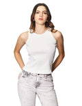 Blusas Para Mujer Bobois Moda Casuales De Resaque Lisa Comoda De Tirantes N41162 Blanco