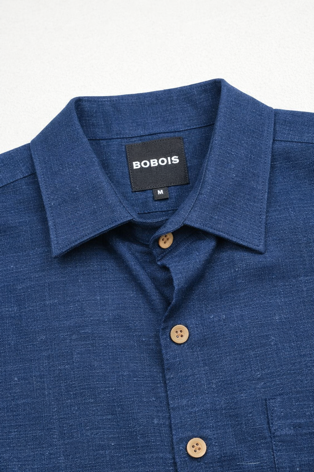 Camisas Para Hombre Manga Corta Albatros Tipo Lino Semi Recta B61561 Indigo