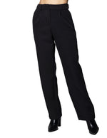 Pantalones Para Mujer Liso Basico Con Pinzas W43109 Negro