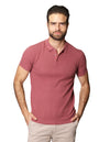 Playeras Polo Para Hombre Tejida Con Textura A41456 Mauve