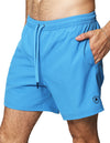 Trajes De Baño Para Hombre Bobois Moda Casuales Bañador Liso Con Logo G41450 Azul
