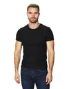 Playeras Para Hombre Textura Panal A45303 Negro