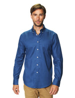Camisas Para Hombre Manga Larga Con Textura B45200 Plumbago