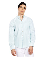 Camisas Para Hombre Regular Fit Oxford B51113 Verde