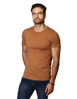 Playeras Para Hombre Cuello Redondo Basica APCR Tabaco