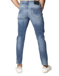 Jeans Para Hombre Bobois Moda Casuales Pantalones De Mezclilla Claros Corte Slim J41101 Azul