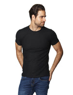 Playeras Para Hombre Manga Corta Relieve Rayas A45302 Negro