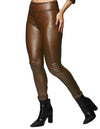 Leggins Para Mujer Bobois Moda Casuales Tipo Piel Lisos Corte Slim De Tiro Alto W33121 Cafe