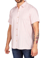 Camisas Para Hombre Jacquard Dobie B51354 Rosa Palo