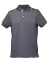 Playeras Polo Para Hombre Con Textura A45406 Gris