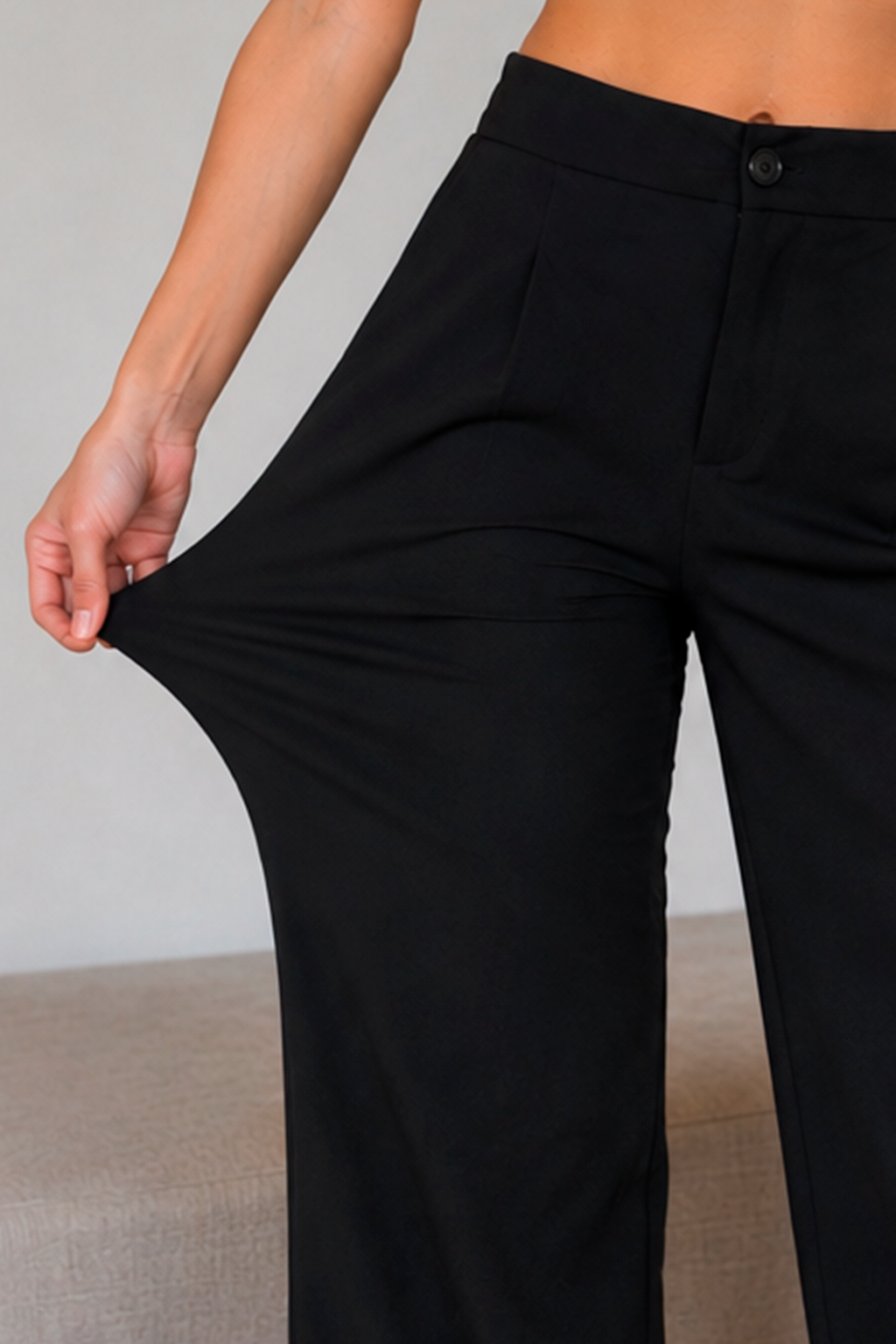 Pantalones Para Mujer De Vestir Super Strech W63101 Negro