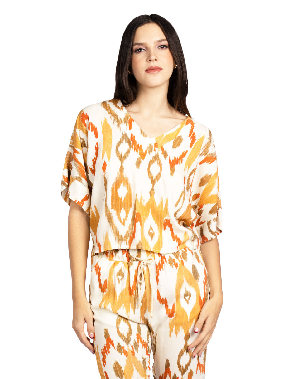 Blusas Para Mujer Estilo Japones N51114 Hueso