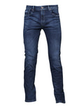 Jeans Para Hombre Bobois Moda Casuales Pantalones de Mezclilla Deslavados J35112 Azul