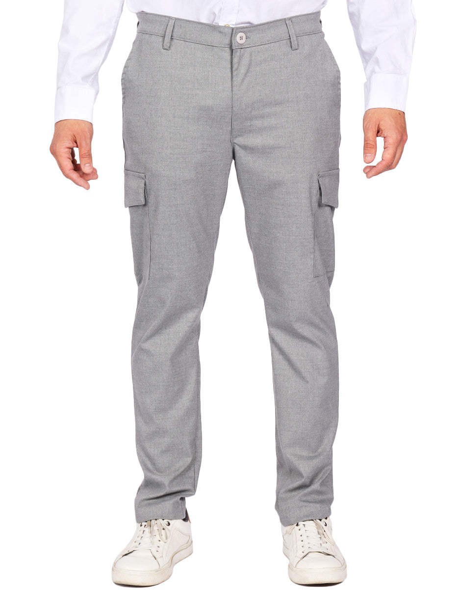 Pantalones Para Hombre Cargo Stretch G45302 Jaspe