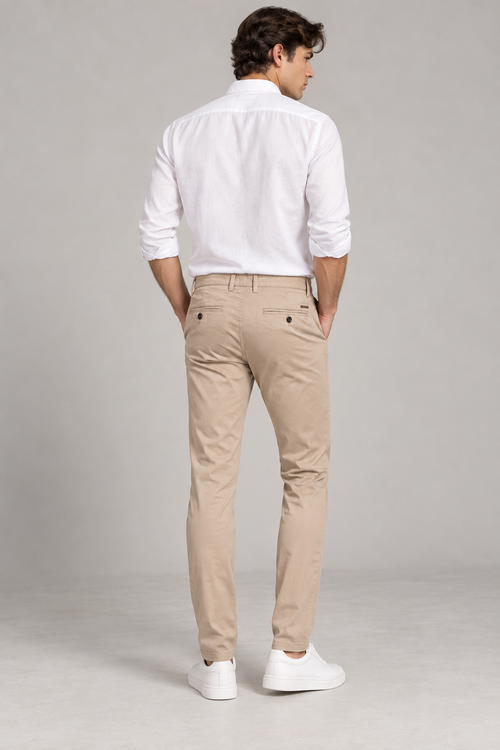 Pantalones Para Hombre Chino Algodón Stretch GWOVEN Kaki