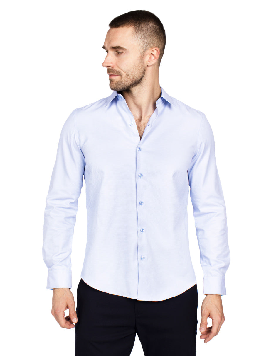 Camisas Para Hombre Slim Fit Textura B51311 3