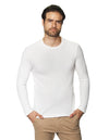 Playeras Para Hombre Manga Larga Con Textura A45316 Beige