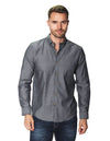 Camisas Para Hombre Manga Larga Lisa B45101 Oxford