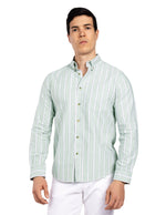 Camisas Para Hombre Regular Fit Oxford B51115 Verde