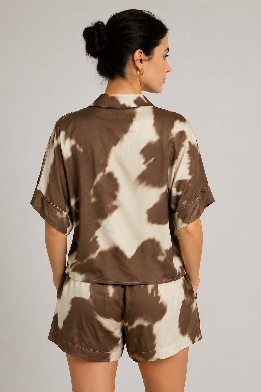 Blusas Para Mujer Camisera Estampado Vacuno N61130 Unico
