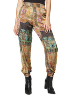 Pantalones Para Mujer Estampado Con Jareta W43111 Verde