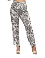Pantalones Para Mujer Floreados Con Cinto W51127 Unico