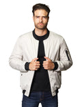 Chamarras Para Hombre Bomber Jacket D35101 Beige