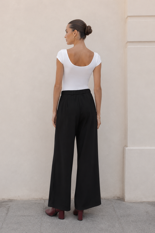 Pantalones Para Mujer De Vestir Super Strech W63101 Negro