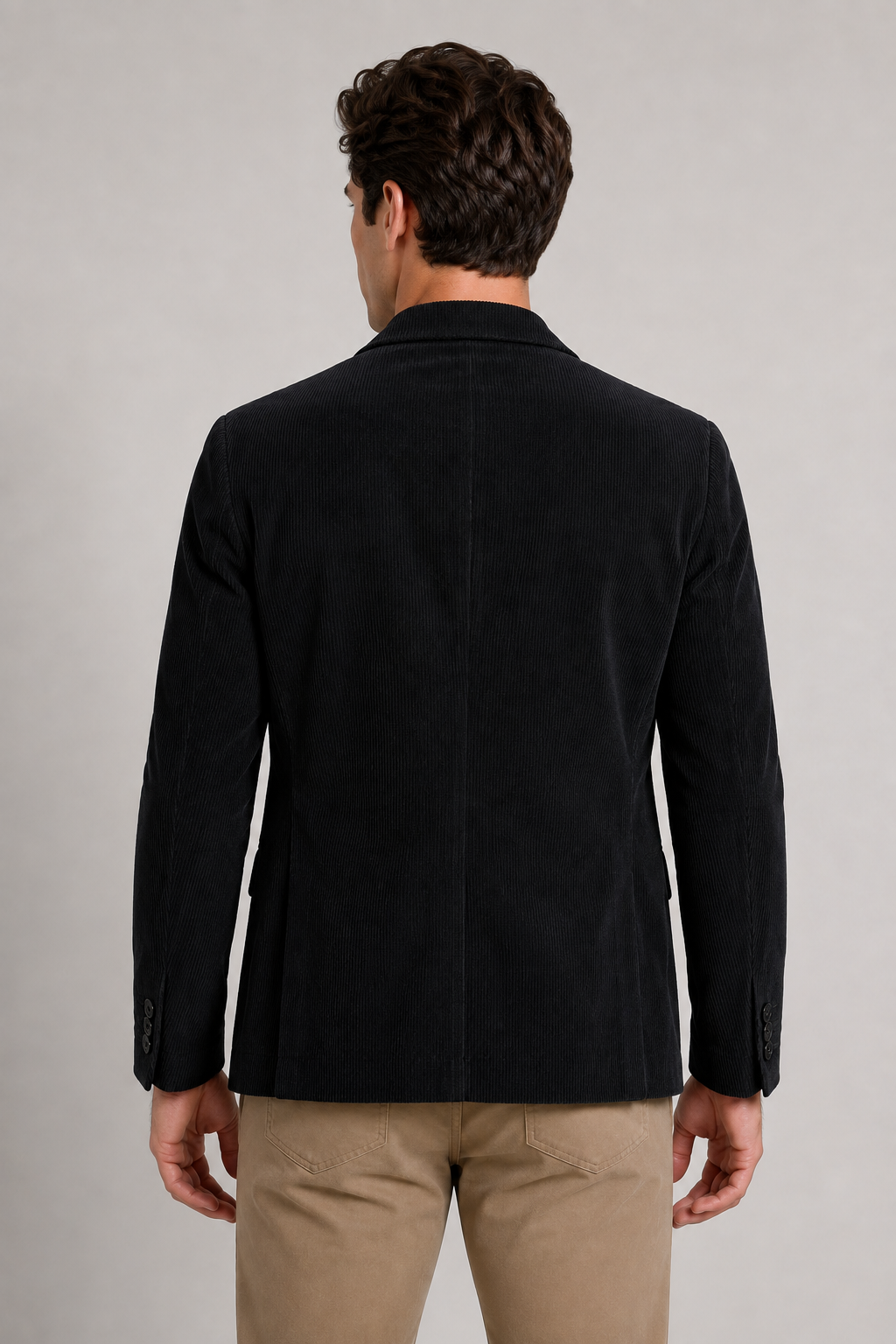 Sacos Para Hombre Tipo Pana FPANA Negro