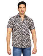 Camisas Para Hombre Estilo Lino B51366 Negro