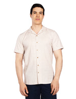 Camisas Para Hombre Jacquard De Manga Corta B51361 Arena