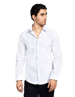 Camisas Para Hombre Regular Fit Stretch B51301 Blanco