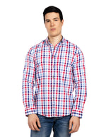 Camisas Para Hombre Regular Fit B51104 Rojo