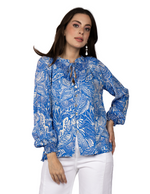 Blusas Para Mujer Cuello Smok Floriada N51124 Rey