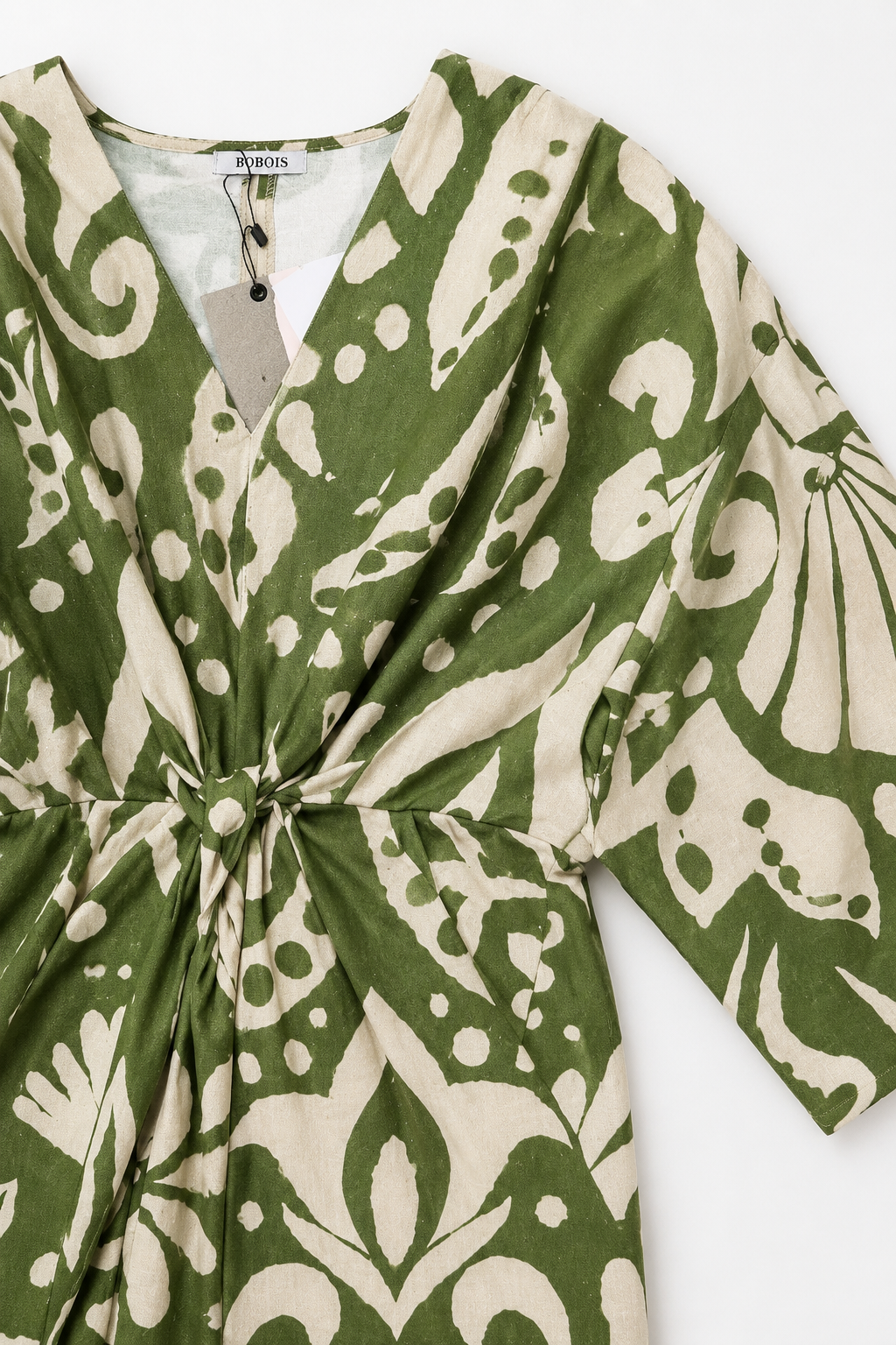 Vestidos Para Mujer Midi Cruzado Con Amarre S61126 Verde