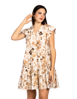 Vestidos Para Mujer Corto Mangas Con Olanes S51135 Unico