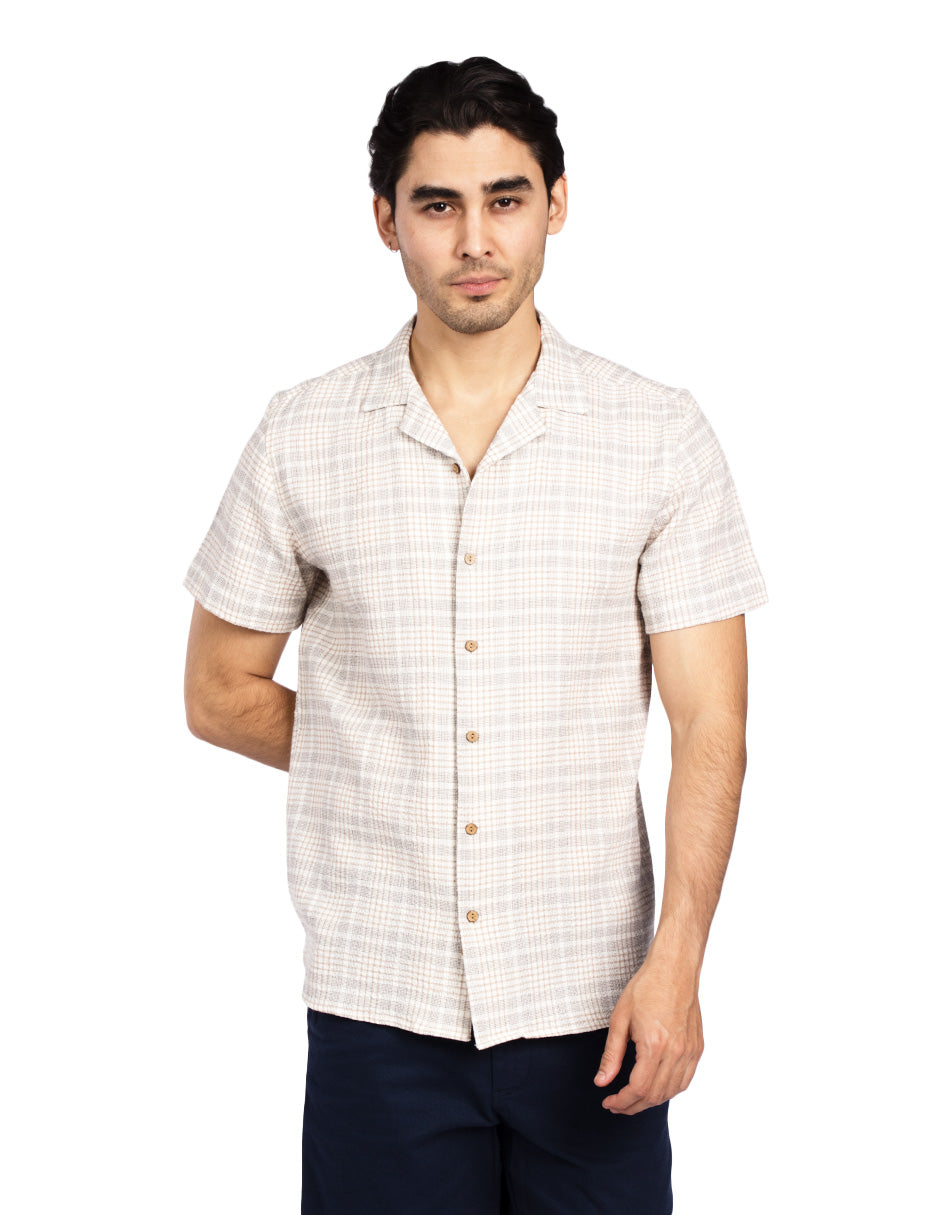 Camisas Para Hombre Dobbie Preteñido B51362 Kaki