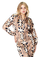 Blusas Para Mujer Satinada Estampada N43139 Unico