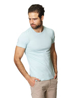 Playeras Para Hombre Cuello Redondo Basica APCR Menta