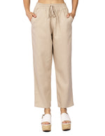 Pantalones Para Mujer Ligero Con Jareta W51114 Arena