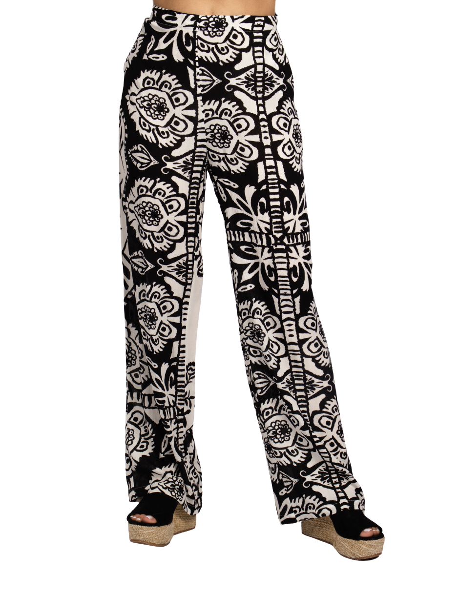 Pantalones Para Mujer Ligero Comodo W51128 Negro