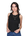 Blusas Para Mujer Bobois Moda Casuales De Resaque Lisa Comoda De Tirantes N41162 Negro