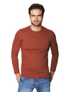 Playeras Para Hombre Manga Larga Cuello Redondo A45313 Chedron