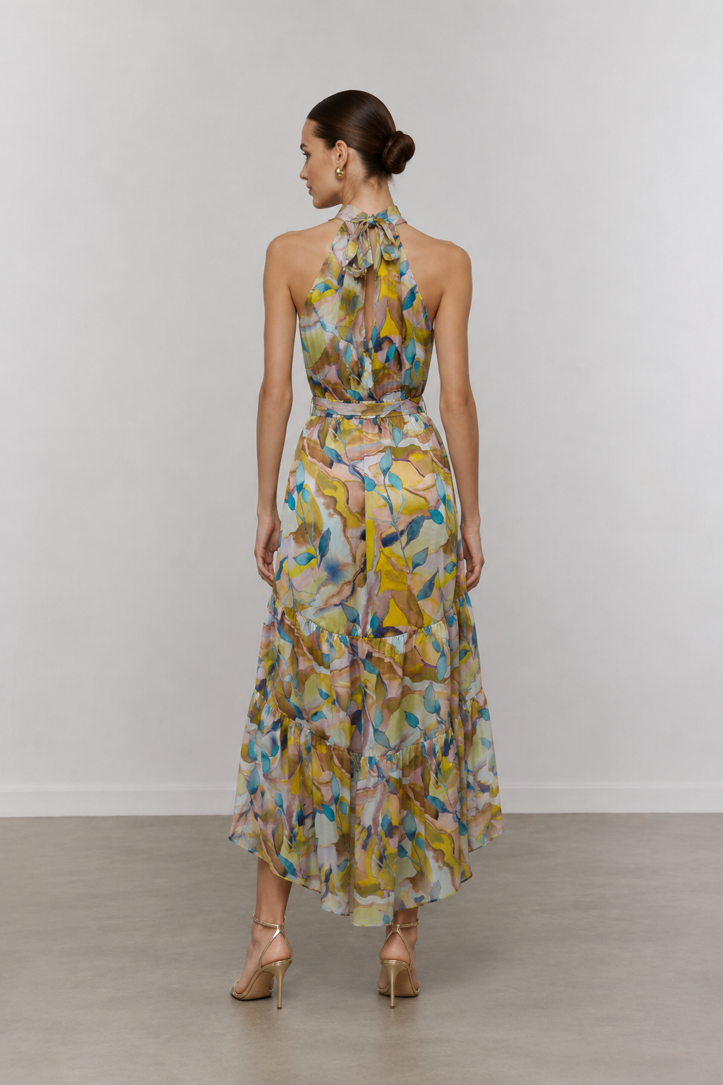 Vestidos Para Mujer Midi Largo Satinado S63102 Unico