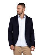 Sacos Para Hombre Liso De Punto FFILATY Marino