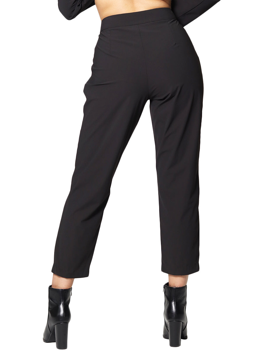 Pantalones Para Mujer Lisos Con Pinzas W43122 Negro