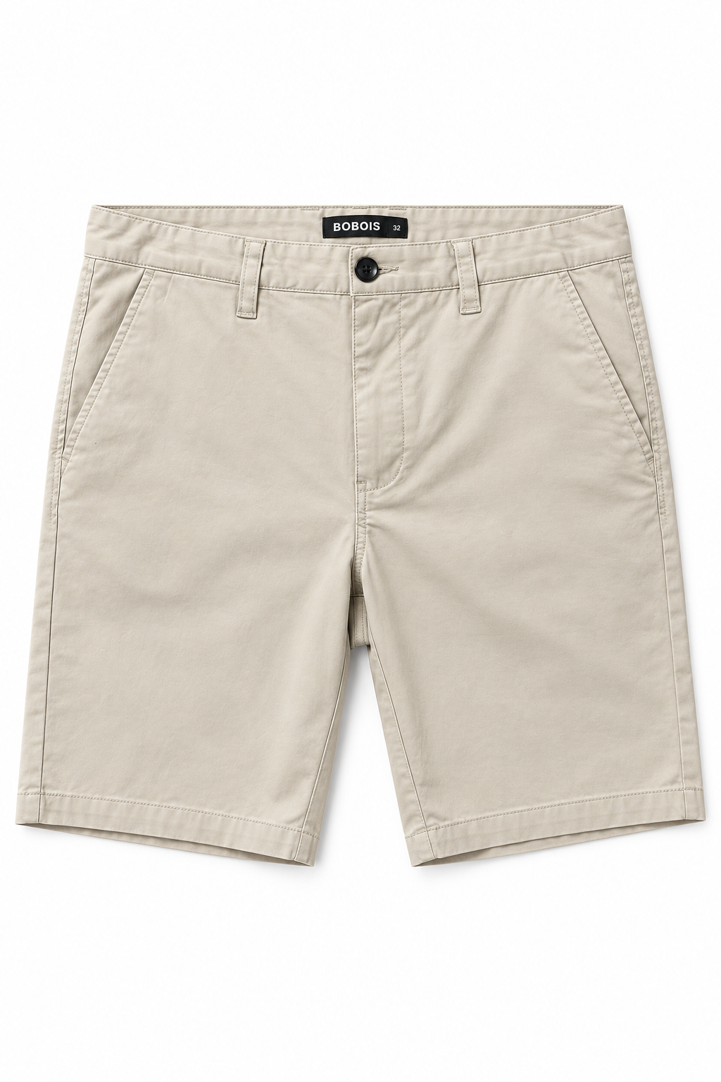Bermudas Para Hombre De Gabardina Spandex Algodón GBRABSON Beige