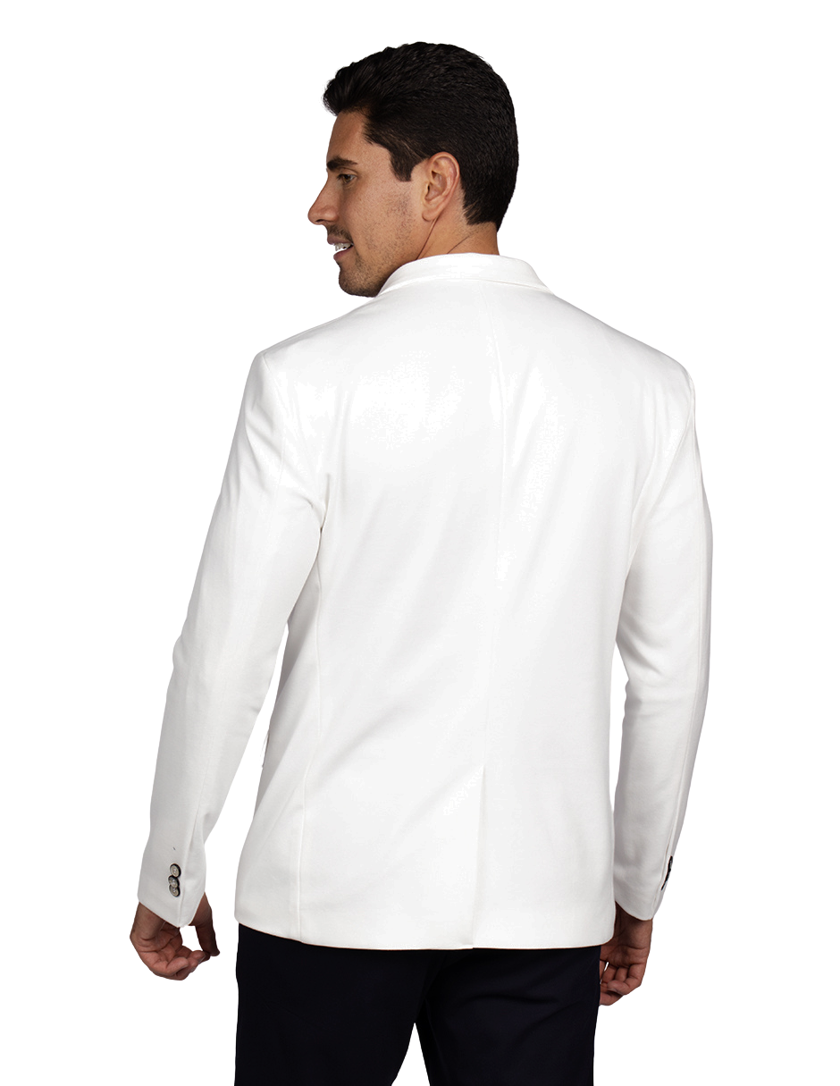 Sacos Para Hombre Liso De Punto FFILATY Hueso